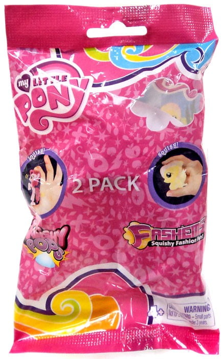 3 NEW SEALED PACKS 2016 MY LITTLE PONY FASHEMS & SQUISHY POP 2 PACK LOT OF 