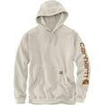 thumbnail image 2 of Carhartt Men's Midweight Sleeve Logo Hoodie (Malt, 2XLT), 2 of 2