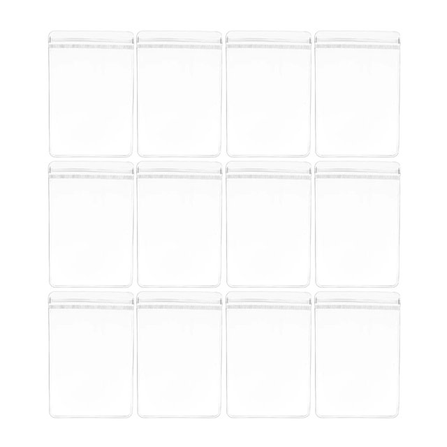EeaseMX 100 piezas pequeñas bolsas de cremallera de autoevaluación de 100 piezas para tarjetas de regalo de joyería para tarjetas de regalo