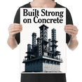 thumbnail image 2 of Built Strong on Concrete - Modern Wall Decor - 13x19 Poster Print, 2 of 4
