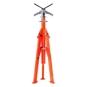 B&B Pipe 3900 High-Profile Adjustable Pipe Jack Stand with V-Head ...