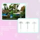 thumbnail image 5 of Inteprter Modelo de lámpara de vía férrea, accesorios de diseño de paisaje de camino, farola de Metal LED decorativa en miniatura de cabezas Artesanía Verde (luz blanca) Inteprter HA066884-05, 5 of 6