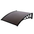 thumbnail image 6 of SalonMore Door Awning Door Patio Canopy Rain Snow Protection 39"x 35" Brown & Black Bracket, 6 of 7