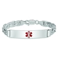 thumbnail image 3 of Sterling Silver Anchor Medical ID Bracelet 8", 3 of 4