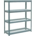 thumbnail image 3 of Global Industrial Extra Heavy Duty Shelving 48"W x 18"D x 60"H With 4 Shelves, Wire Deck, Gry, 3 of 3