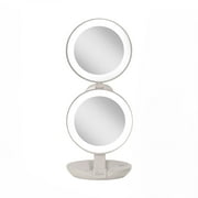 Zadro 4.5" Round LED Compact Mirror 10X/1X Travel Mirror with Lights and Magnification 3 AAA batteries LED Makeup Mirror