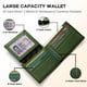 thumbnail image 4 of Cartera RUNBOX de piel auténtica plegable con bloqueo RFID, 12 tarjetas, 4 of 6