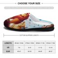 thumbnail image 2 of Men The Lion King Slippers Non-Slip Fuzzy House Slippers Warm Soft Plush Winter House Shoes Indoor Outdoor Slip-On Shoes, 2 of 7