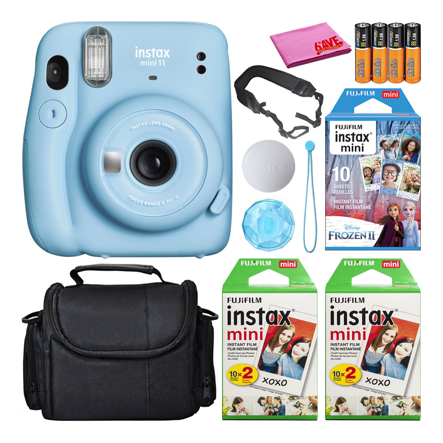 Fujifilm Instax Mini 11 Instant Camera Bundle Kit with 50 Total Films