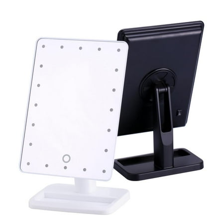 Walfront 20 Led Touch Screen Illuminated Makeup Stand Mirror Desktop Walfront 20 Led Touch Screen Illuminated Makeup Stand Mirror Desktop Lighted Cosmetic Mirrors White