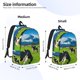 thumbnail image 2 of Disketp Grazing Cows Mountain View Mochila de Lona Estampada, Mochila Escolar de Viaje Ligera para Estudiantes y Portátil-Small, 2 of 5