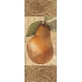 thumbnail image 2 of Hristova, Albena 15x32 Gold Ornate Wood Framed with Double Matting Museum Art Print Titled - Patterned Pear, 2 of 4