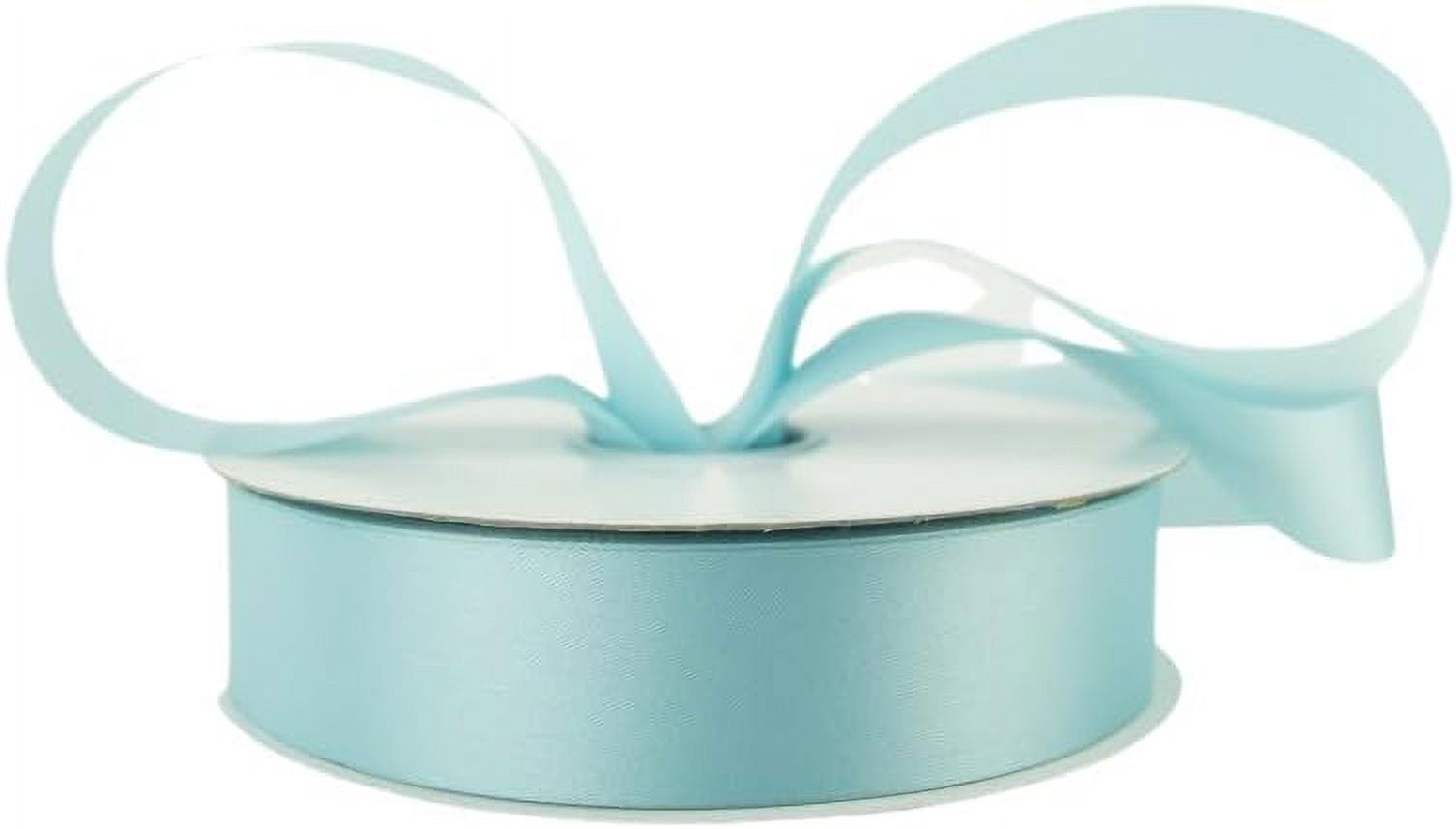 NANAHuang Outdoor Satin Polyester Ribbon - Light Blue 1-3/8100yd