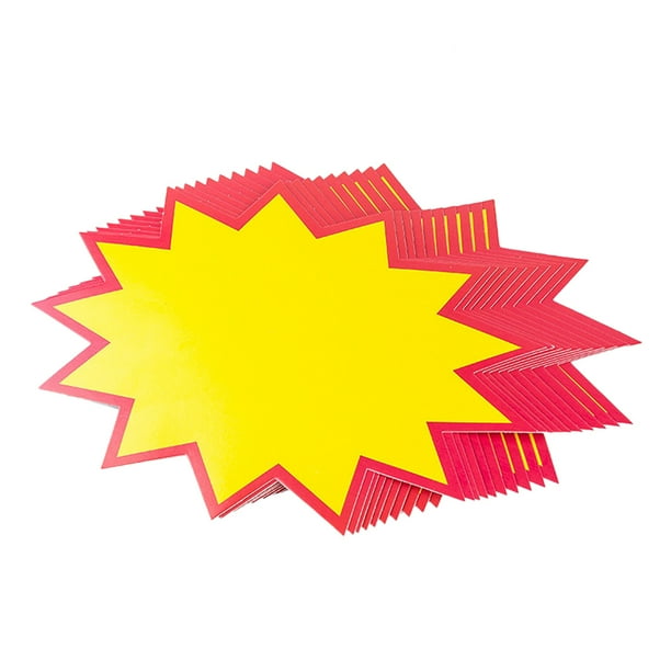 30PCS Blank Advertising Paper Explosive Sign Explosion Sticker ...