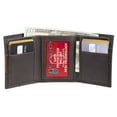 thumbnail image 4 of Genuine Dickies Men's RFID Genuine Leather Trifold Wallet with Interior Zipper, 4 of 6