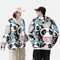 thumbnail image 4 of Lsque Panda Cute Pink Hearts UPF 50+ Lightweight Sun Protection Men's Women's Long Sleeve Shirt, Hoodie Performance -XX-Large, 4 of 9