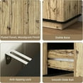 thumbnail image 6 of YINGYING 6 Drawer Dresser for Bedroom, Modern Wooden Wide Chest of Drawers with Deep Drawers Metal Rounded Corner Design Clothes Storage Cabinet, 6 of 10