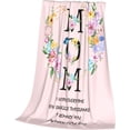 thumbnail image 4 of Gifts for Mom Blanket, Mom Blanket from Daughter, Ultra-Soft Fleece Flannel Mother Throw Blankets for Warm Birthday Present, Thanksgiving Day and Mother Day, 50" x 60", 4 of 5