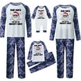 thumbnail image 2 of Navy Blue Naughty Ones Family Christmas Pajamas, Matching Set with a Modern Twist, Sizes For Whole Family, 2 of 7