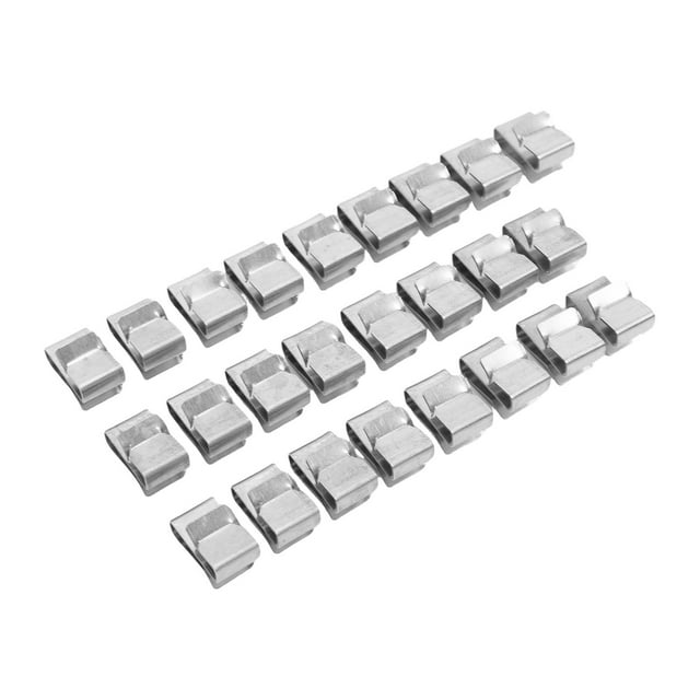 Metal 25PCS Trailer Wiring Clips Double Sided Clamp Design Stainless Steel Trailer Frame Wire Clips for Kayak Sailboat