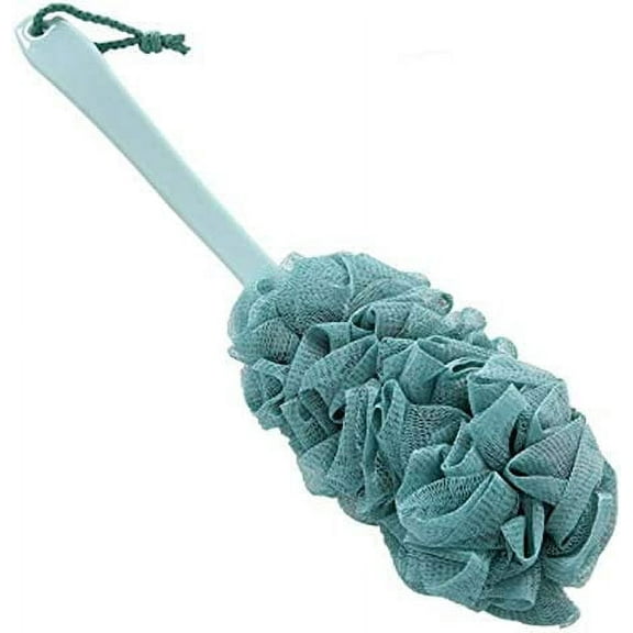 Long Handle Exfoliating Loofah, Shower Sponge, Topboutique Body Scrubber, Shower Puff, Back Scrubber, Back Brush, Bath Mesh Sponge, Loofah, Back Scrubber, Shower Loofah (Blue)