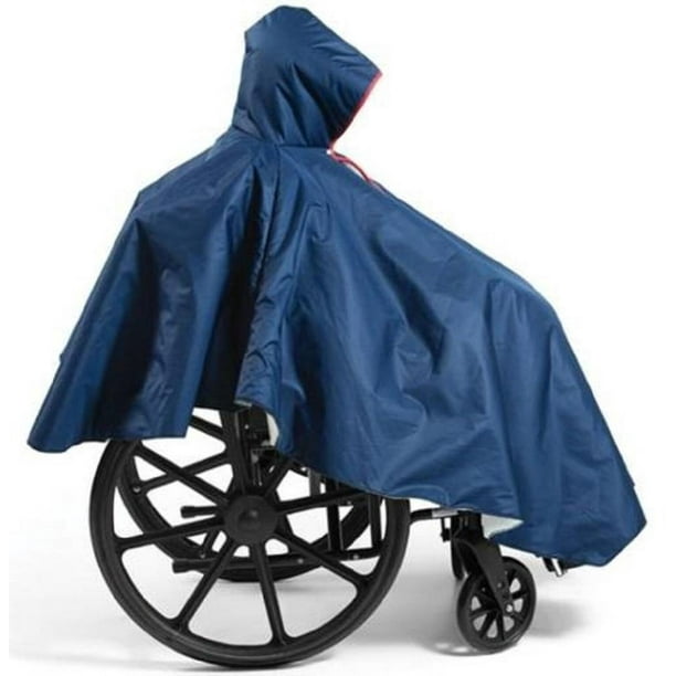 Winter Hooded Warm Wheelchair Poncho Cape With Sherpa Fleece Lining Walmart Com