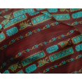 thumbnail image 4 of oneOone Silk Tabby Fabric Ethnic Block Print Fabric BTY 42 Inch Wide, 4 of 4