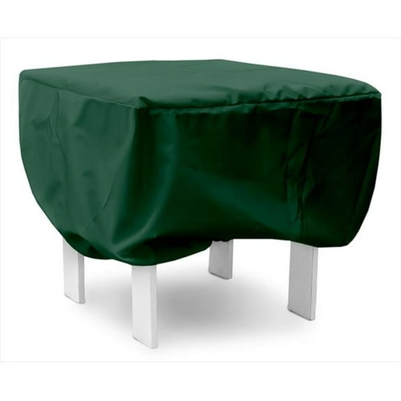 KoverRoos Weathermax 30 in. Ottoman-Small Table Cover- Forest Green - 30 L x 30 W x 15 H in.