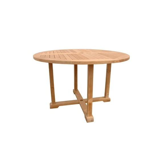 Anderson Teak Tosca 4-Foot Round Table w/ Frame