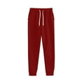 thumbnail image 5 of YUGYXL Womens 2 Piece Outfits Casual Thin Fleece Sweatsuit Solid Hoodie Sweatshirt Match Loose Pants Soft Comfy Tracksuit Sets Sale Wine,M, 5 of 9