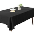thumbnail image 5 of TEKTRUM 70 X 120 INCH 70"X120" RECTANGULAR POLYESTER TABLECLOTH - BLACK COLOR, 5 of 6