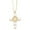 68-White, variant on Gold Plated Zirconia Pendant Necklace for Women Collarbone Chain, Opal Style Jewelry, Gift for Valentine's Mother's Day or Anniversary