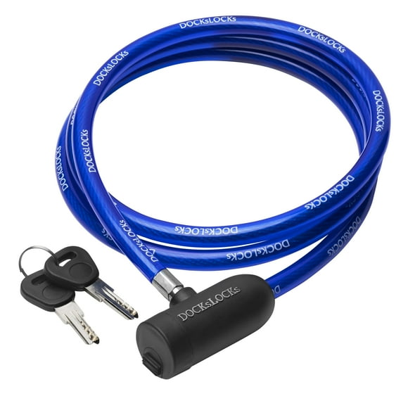 Candado de Cable de Seguridad para DocksLocks Resistente al Clima, 7.6 m con Llaves