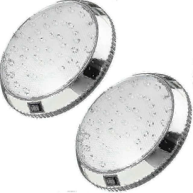 Rv Interior Light, 2 Pcs 12v Led Ceiling Dome Roof Light 46 Led Caravan Interior Lighting With On/off Switch, Interior Spot Lights p20241126479