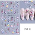thumbnail image 1 of EGNMCR Spring/Summer Easter Bunny Menu Sweet And Fresh Embossed Nail Stickers Nail Stickers, 1 of 9