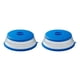 thumbnail image 3 of Injueey 1Pcs Collapsible Microwave Plate Cover Foldable Cover Microwave Vegetables Splatter Vent Oven with Plate Covers Guard Azul 2Conjunto, 3 of 6