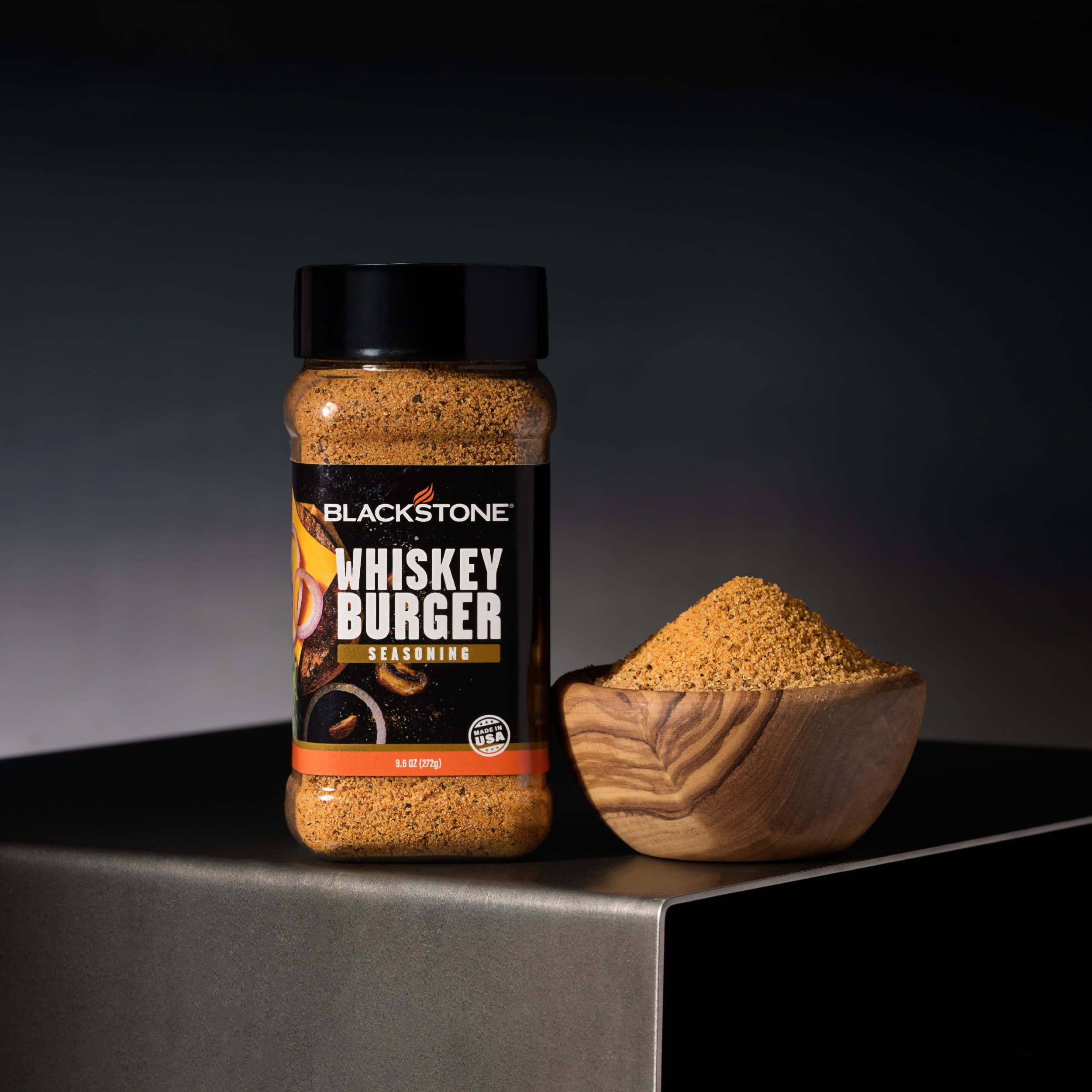 (2 pack) Blackstone Whiskey Burger Seasoning, 9.6 oz - Gluten-Free