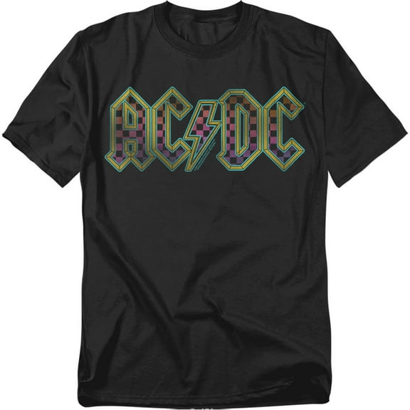 ACDC Comics T-Shirt Checkerboard Gradient Logo Unisex Graphic Tee For Men & Women