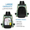 thumbnail image 4 of FORMRS Women's Travel Backpack Purse Anti-Theft Hidden Pockets Casual Shoulder Bag, Green Blossom Mosaic, 4 of 7