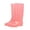 Pink, variant on Monyance PVC Rain Boots Mens Work Boots Mens Water Shoes Womens Rain Boots Rubber Boots(9.25X4.72X12.8Inches)