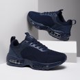 thumbnail image 2 of Men's Breathable Mesh Air Cushion Running Shoes, Lightweight Lace-Up Athletic Sneakers, Shock Absorbing Comfortable Footwear for Gym, Walking, and Daily Activities, 2 of 10