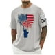 thumbnail image 1 of Tops para hombre, blusas y camisas de cuello redondo y manga corta para hombre, blusas casuales de cuello redondo con estampado de moda para hombre, blusas de cuello redondo y manga corta, camisas par, 1 of 5