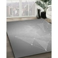 thumbnail image 2 of Ahgly Company Indoor Rectangle Patterned Gray Cloud Gray Area Rugs, 8' x 10', 2 of 6