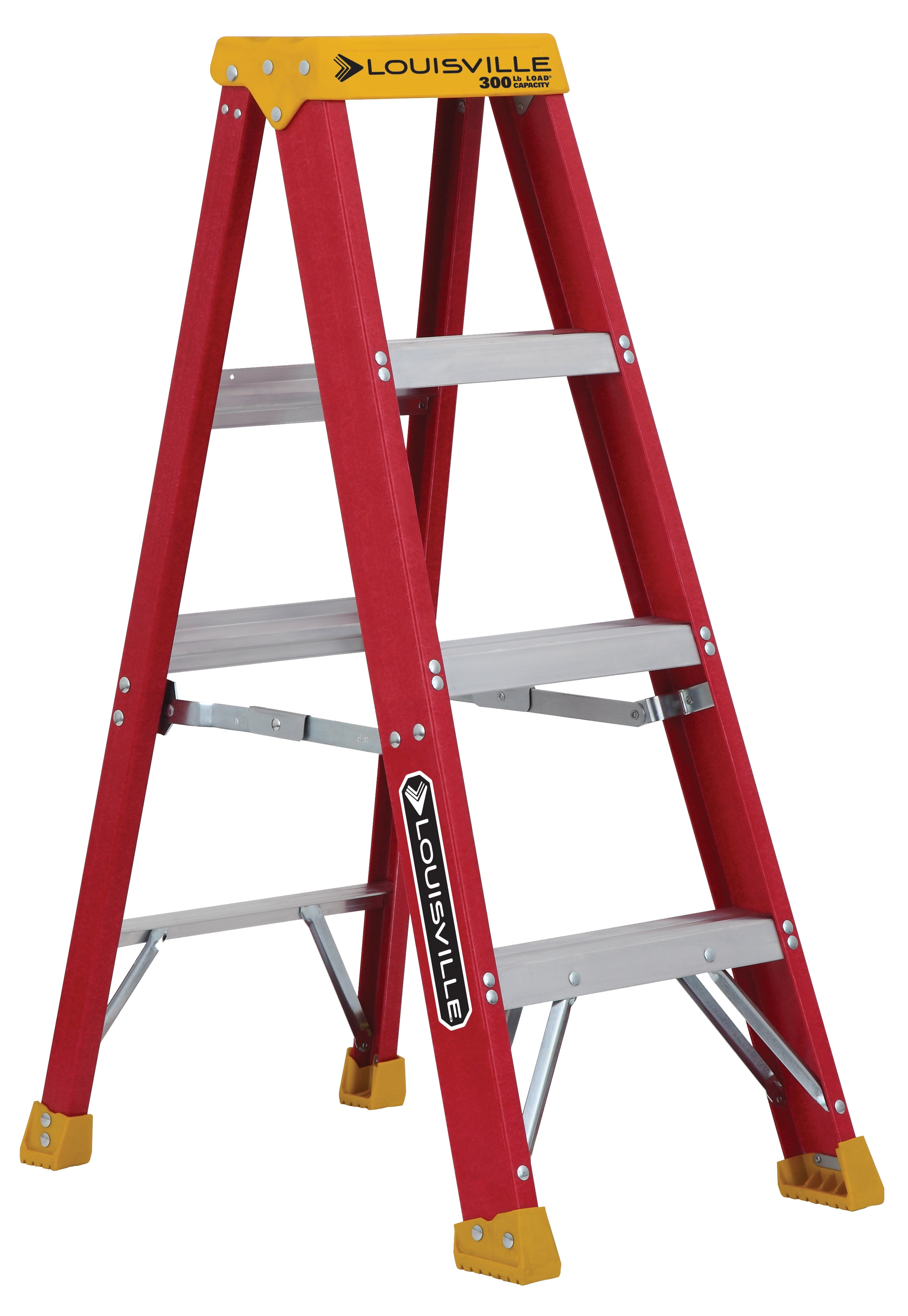 Type II Details about   Step Ladder 4-Foot Fiberglass Louisville Ladder 225-Pound Capacity 