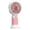 Pink, variant on Portable Handheld Mini Fan, USB Rechargeable Desktop Fan with Phone Holder Base, Cute Small Cooling Fan with 3D Strawberry Decor, Summer Lightweight Design for Travel, Office, Outdoor Use, Pink