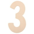 thumbnail image 6 of UPOUART Beige Large Wooden Number Slice Rustic Wood Plaque for Wedding Decor, 6 of 8
