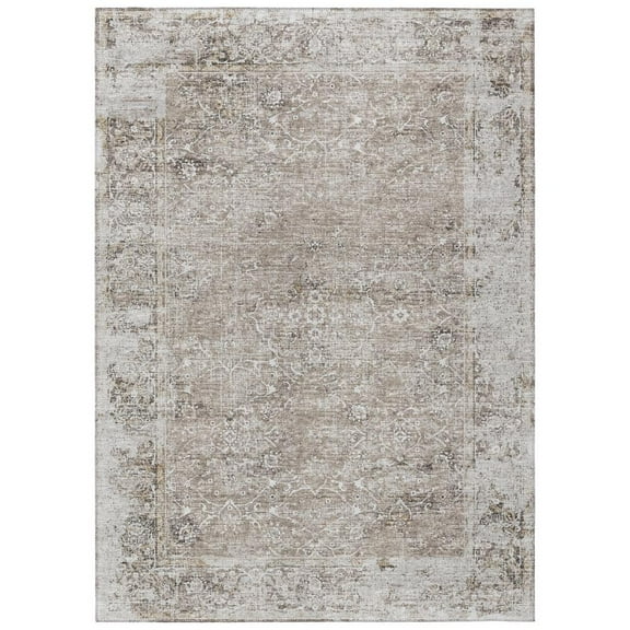 Dalyn Rug Company & Addison Rugs Indoor/Outdoor Marbella MB2 Taupe Washable 5' x 7'6" Rug