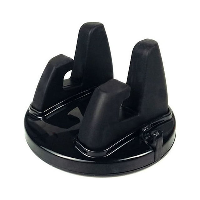 Multifunctional Vehicle Mounted Mobile Phone Navigation Support Holder Silicone Car Adhesive GPS Desktop Stand Bracket for Phones (Black)
