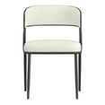 thumbnail image 4 of !nspire Modern Performance Fabric & Bentwood & Metal Dining Chair, Set of 2-Color:Ivory/Black, 4 of 6