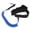 Blue White, variant on NFTIGB 10 Feet Surfing Safety Leash TPU Heliciform Surfboard Traction Rope (Black) - 11.4 inches / 28.9 cm pack